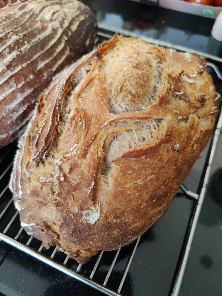 Sauerteig Weizen- Dinkel Laib Ohne Hefe